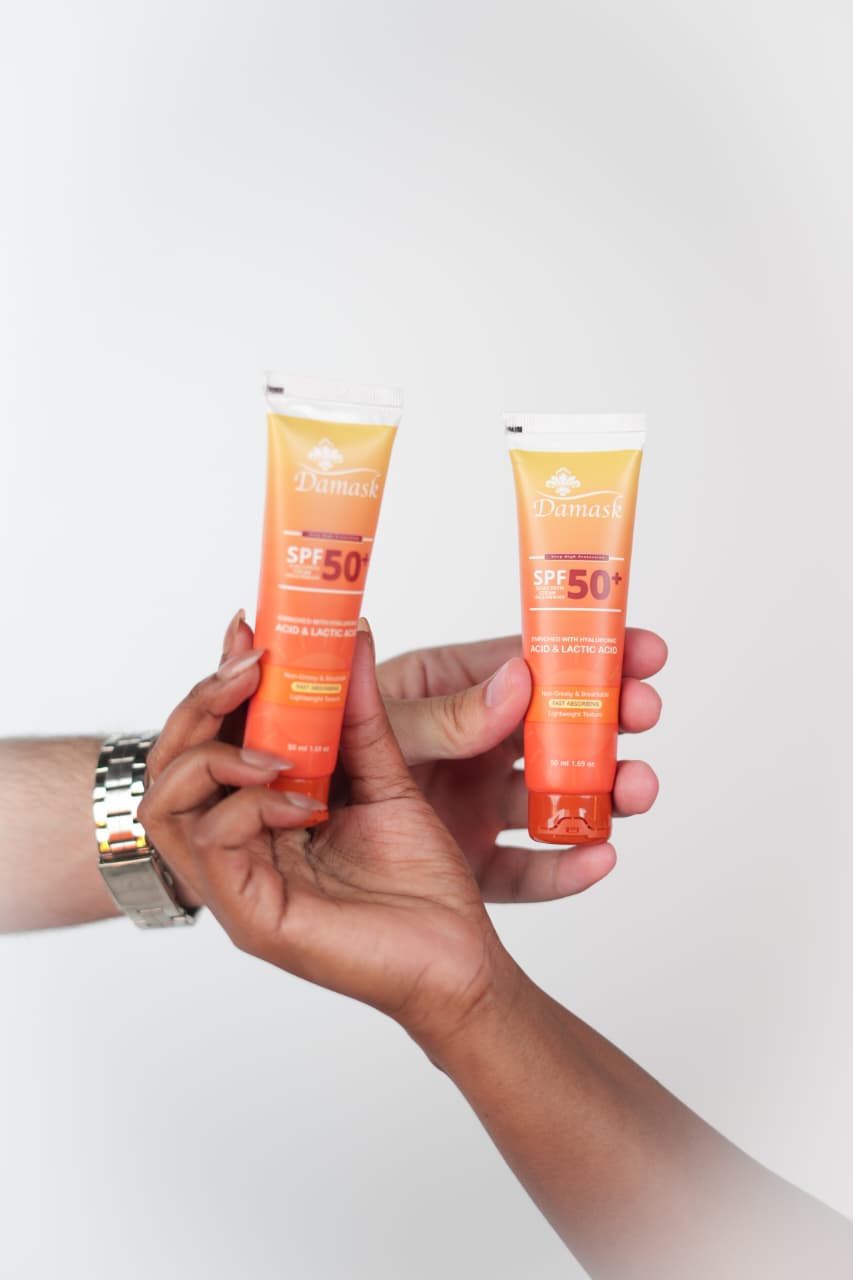 DAMASK SPF 50 Sunscreen with Hyaluronic Acid